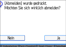Abbildung der Bedienfeldanzeige