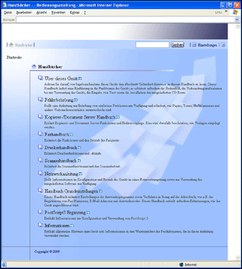 Abbildung des Webbrowser-Bildschirms
