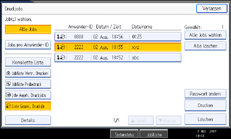 Abbildung Bedienfeldanzeige