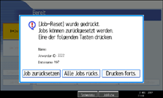 Abbildung Bedienfeldanzeige