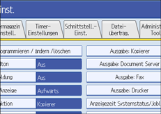 Abbildung Bedienfeld-Display