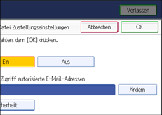 Abbildung Bedienfeld-Display