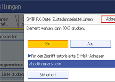 Abbildung Bedienfeld-Display