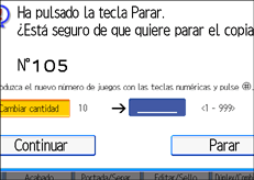 Ilustración de la pantalla del panel de mandos