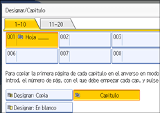 Ilustración de la pantalla del panel de mandos