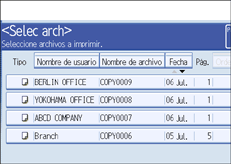 Ilustración de la pantalla del panel de mandos