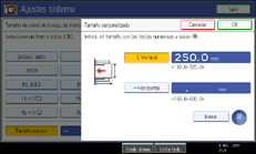 Ilustraci&oacute;n de la pantalla del panel de operaciones