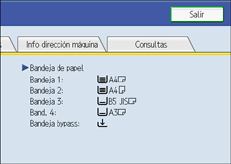 Ilustración del panel de operaciones