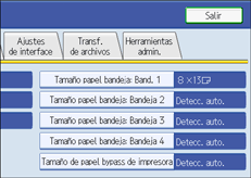 Ilustración del panel de operaciones