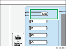Ilustración de la tecla Herramientas usuario/Contador