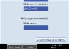 Ilustración del panel de operaciones