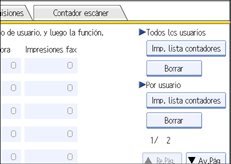 Ilustración del panel de operaciones