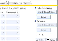 Ilustración del panel de operaciones