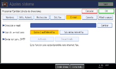 Ilustración del panel de operaciones