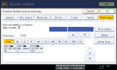 Ilustración del panel de operaciones