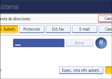 Ilustración del panel de operaciones