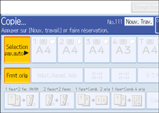 Illustration de l'&eacute;cran du panneau de commande.