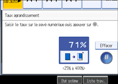 Illustration de l'&eacute;cran du panneau de commande.