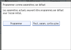 Illustration de l'&eacute;cran du panneau de commande.
