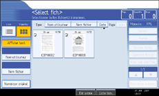 Illustration de l'&eacute;cran du panneau de commande.