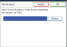 Illustration de l'&eacute;cran du panneau de commande.