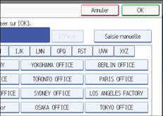 Illustration de l'&eacute;cran du panneau de commande.