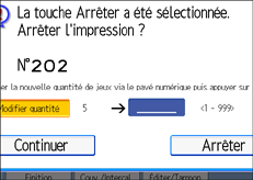 Illustration de l'&eacute;cran du panneau de commande.