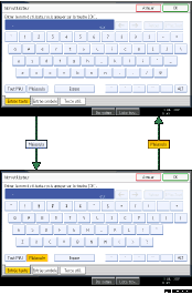 Illustration des touches