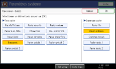 Illustration du panneau de commande