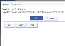 Illustration du panneau de commande