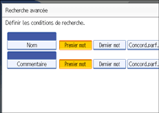 Illustration de l'écran du panneau de commande