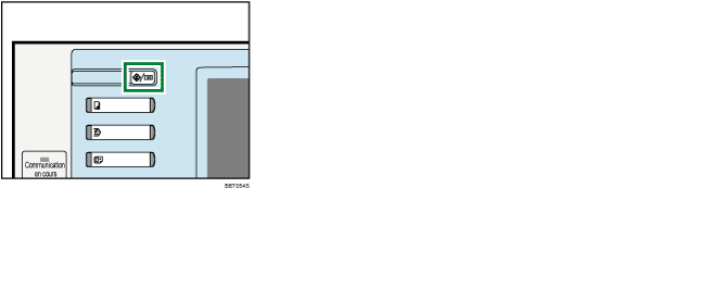 Illustration de la touche Compteur/Outils utilisateur