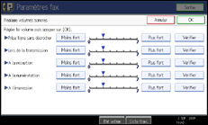 Illustration de l'écran du panneau de commande
