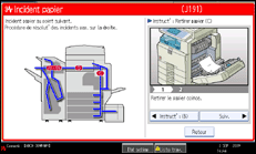 Illustration de l'écran du panneau de commande