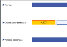 Illustration de l'écran du panneau de commande