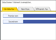Illustration de l'écran du panneau de commande