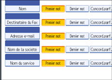 Illustration de l'écran du panneau de commande