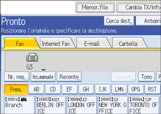Figura relativa alla schermata del pannello operativo