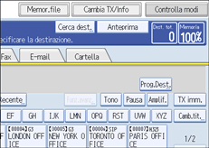 Figura relativa alla schermata del pannello operativo