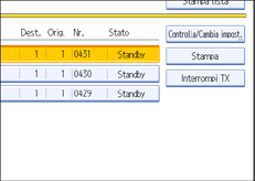 Figura relativa alla schermata del pannello operativo