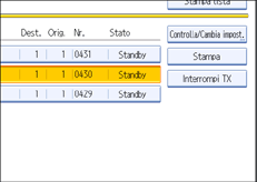 Figura relativa alla schermata del pannello operativo