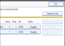 Figura relativa alla schermata del pannello operativo