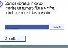 Figura relativa alla schermata del pannello operativo