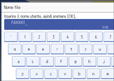 Figura relativa alla schermata del pannello operativo