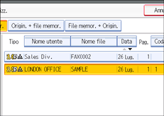 Figura relativa alla schermata del pannello operativo