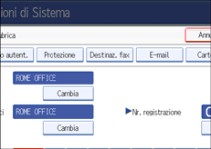 Figura relativa alla schermata del pannello operativo
