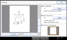Figura relativa alla schermata del pannello operativo