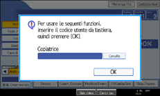Illustrazione schermata pannello operativo