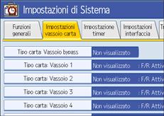 Illustrazione schermata pannello di controllo