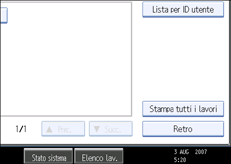 Illustrazione schermata pannello di controllo